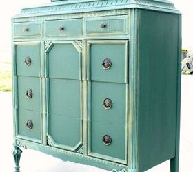 elegant green armoire, painted furniture