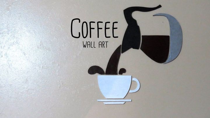 arte de pared de caf
