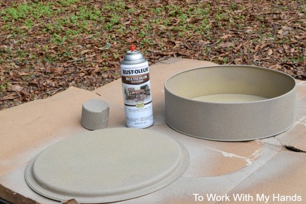 winter candle vignette a repurposed project