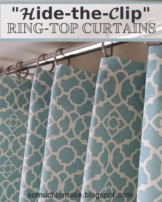 hide the clip ring top curtains