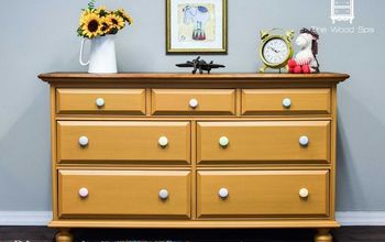 Nursery Dresser Makeover - A Happy Yellow for a Boy OR Girl