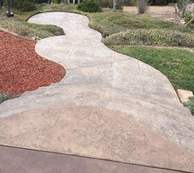 Refresh Color On Worn Out Stamped Concrete Hometalk   Refresh Color On Worn Out Stamped Concrete Concrete Masonry 