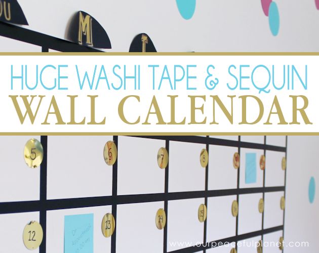 Enorme Calendario De Pared Con Post It Tape Hometalk enorme-calendario-de-pared-con-post-it-tape-hometalk