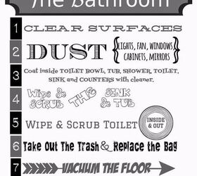 how to clean the bathroom printables, bathroom ideas, cleaning tips, how to