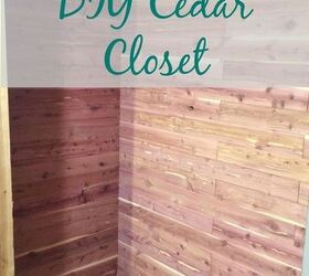 DIY Cedar Lined Closet