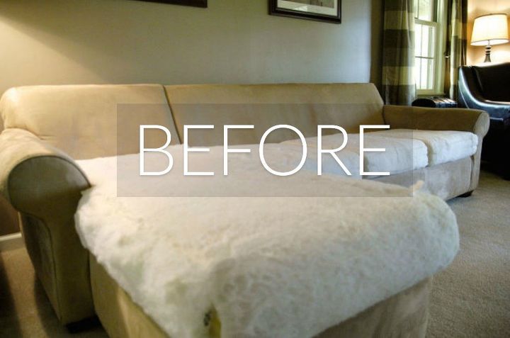 oculta el desgaste de tu sof con estas 9 ingeniosas ideas, Antes Piel deshilachada y arrugada