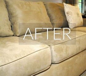 hide your couch s wear and tear with these 9 ingenious ideas, After More batting added