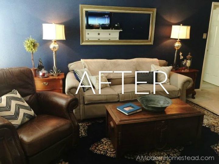 hide your couch s wear and tear with these 9 ingenious ideas, After Stapled in new fabric