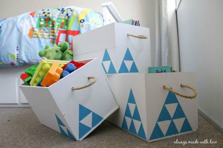 15 truques para economizar espao no seu quarto, caixas de madeira reciclada
