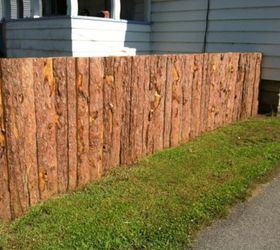 how to get backyard privacy without a fence, Line up scrap pieces of lumber yard