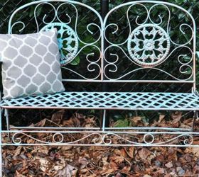 s flip that rusted garage sale find with these 14 stunning ideas, garages, Spruce up an old rusted garden bench