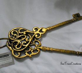 vintage keys in a rustic frame