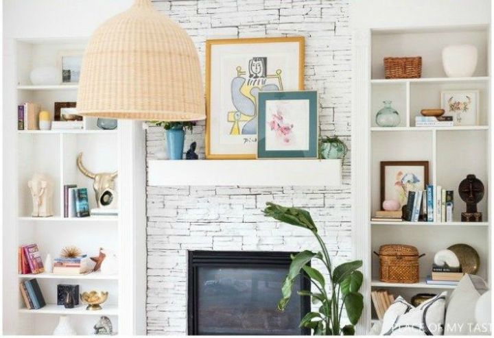 how to fake gorgeous built in furniture 12 ideas, Nestle some bookcases around a fireplace