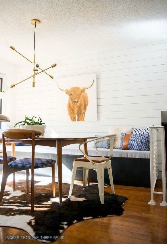 how to fake gorgeous built in furniture 12 ideas, Fashion a banquette bench from 2x4s