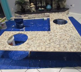 Faux Granite Countertop Master Bathroom Hometalk