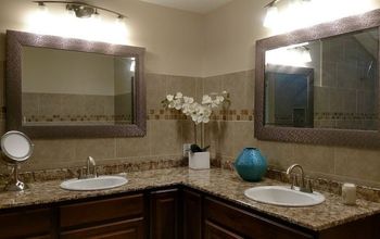 Faux Granite Countertop - Master Bathroom