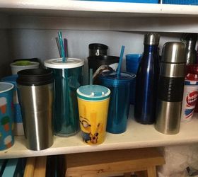 organize your travel cups and tea drink mixes