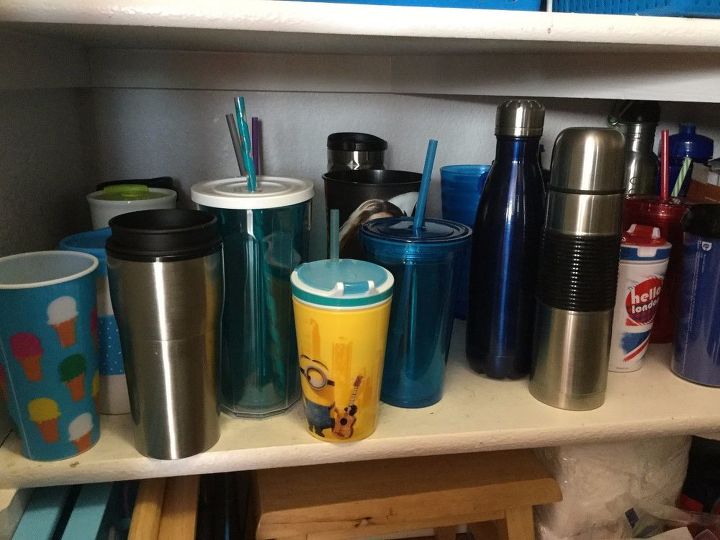 organize your travel cups and tea drink mixes