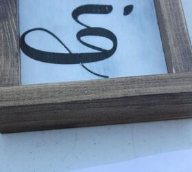 how to add a wood frame to your diy sign, crafts, how to