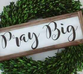 how to add a wood frame to your diy sign, crafts, how to