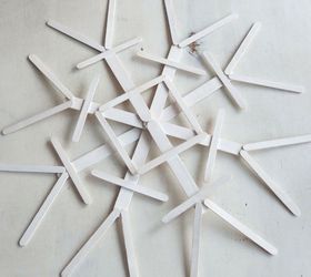 popsicle stick snowflakes