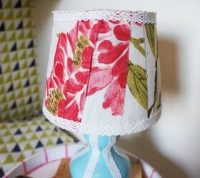 s don t throw away your fabric scraps before you see these 13 ideas, reupholster, Turn it into a new lamp shade