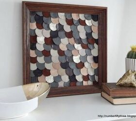 s don t throw away your fabric scraps before you see these 13 ideas, reupholster, Cut them into patterned wall art