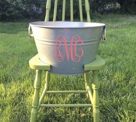 15 brilliant ways to reuse that broken chair, Dig the seat into an outdoor cooler
