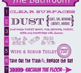 how to clean the bathroom printables, bathroom ideas, cleaning tips, how to