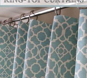 hide the clip ring top curtains, home decor, window treatments