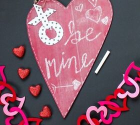 diy valentine s day chalkboard, chalkboard paint, crafts, seasonal holiday decor, valentines day ideas