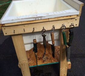 Repurposed Laundry Tub To Potting Table Fish Cleaning Table