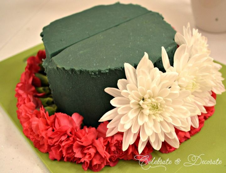 fazer um bolo de flores