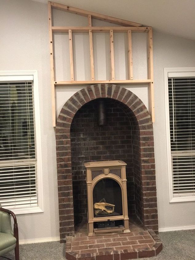ugly fireplace makeover, fireplaces mantels