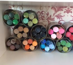 acrylic paint storage easy to see colour