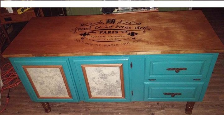 dresser upcycled to a french country buffet, painted furniture