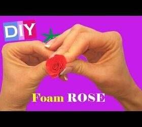 how to make a paper flowers foam rose diy, flowers, gardening, how to