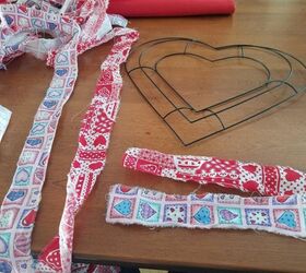 valentine rag wreath