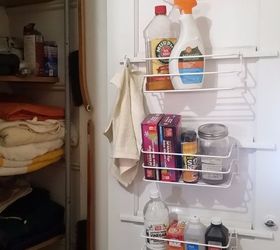 diy cleaning cabinet storage, cleaning tips, kitchen cabinets, kitchen design, storage ideas, Who d had thought there was so much room here