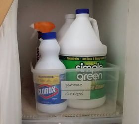 diy cleaning cabinet storage, cleaning tips, kitchen cabinets, kitchen design, storage ideas, Let s start with the cleaners