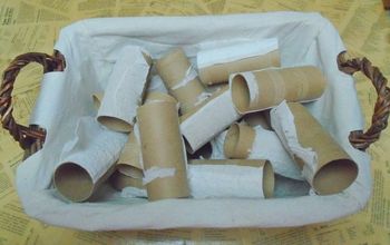  Mini enfeites de cesta de tubo de papel higiênico