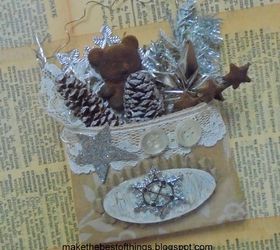 mini basket ornaments from toilet paper tubes, bathroom ideas, christmas decorations, crafts, seasonal holiday decor