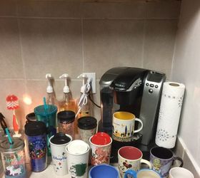 how can i make a mug cup display in a rental