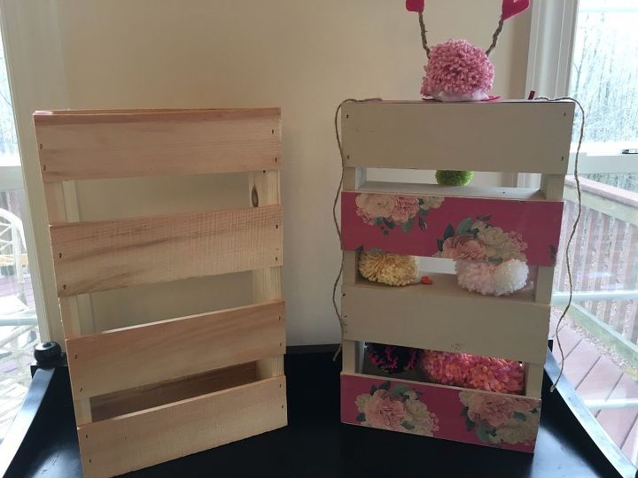 12 paint storage from a hobby lobby small natural wood pallet