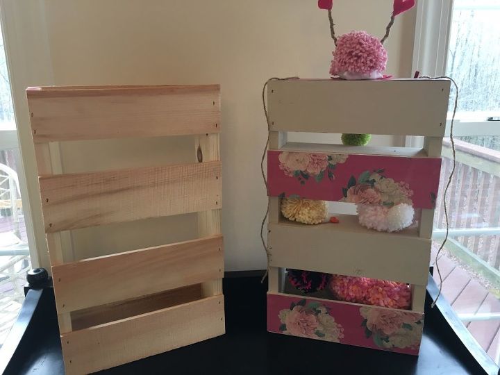 12 Paint Storage From A Hobby Lobby Small Natural Wood Pallet