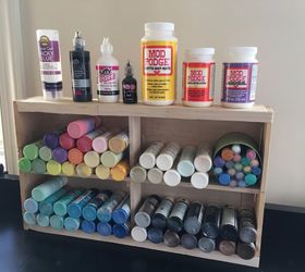 $12  Paint Storage From a Hobby Lobby Small Natural Wood Pallet