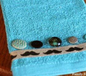 how to make embellished hand towels, bathroom ideas, how to, repurposing upcycling