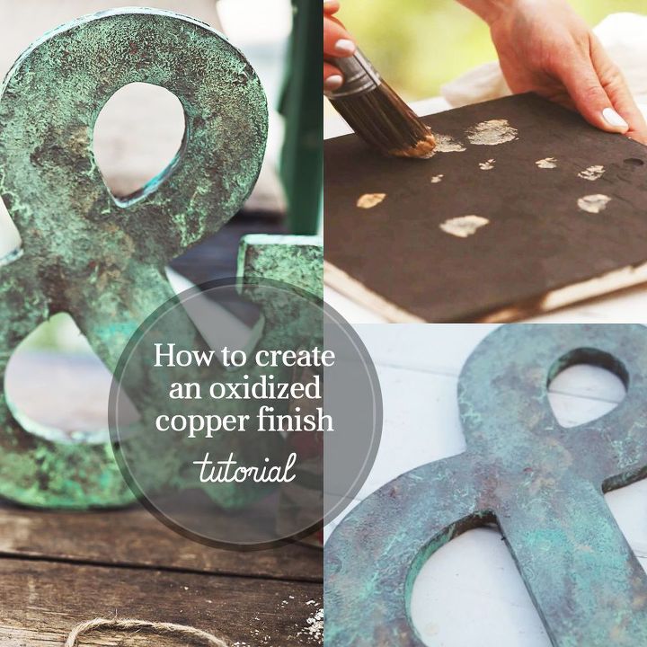 como crear un acabado de cobre oxidado de imitacion