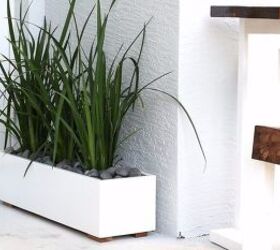 modern planter box, gardening