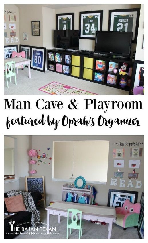 man cave play room organization featured by peter walsh oprah s org, entertainment rec rooms, organizing